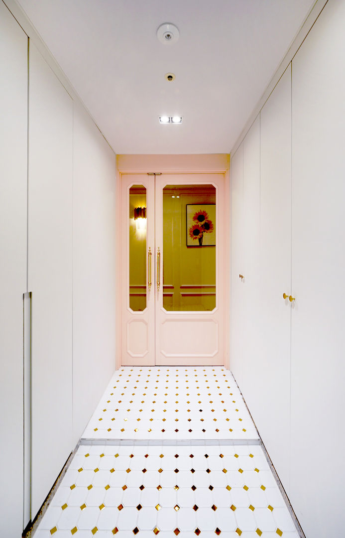 컬러풀 뉴트로하우스, 디자인 아버 디자인 아버 Eclectic style corridor, hallway & stairs