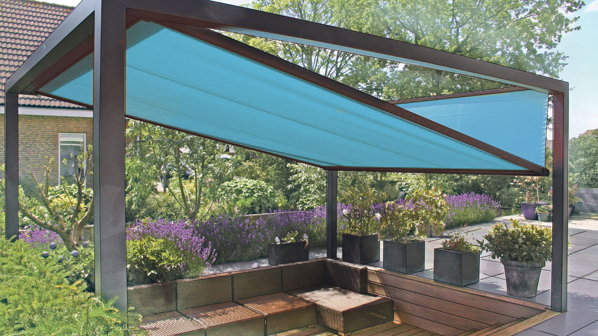 Innovative Design-Markise als perfekter Sonnenschutz für Garten und  Terrasse
