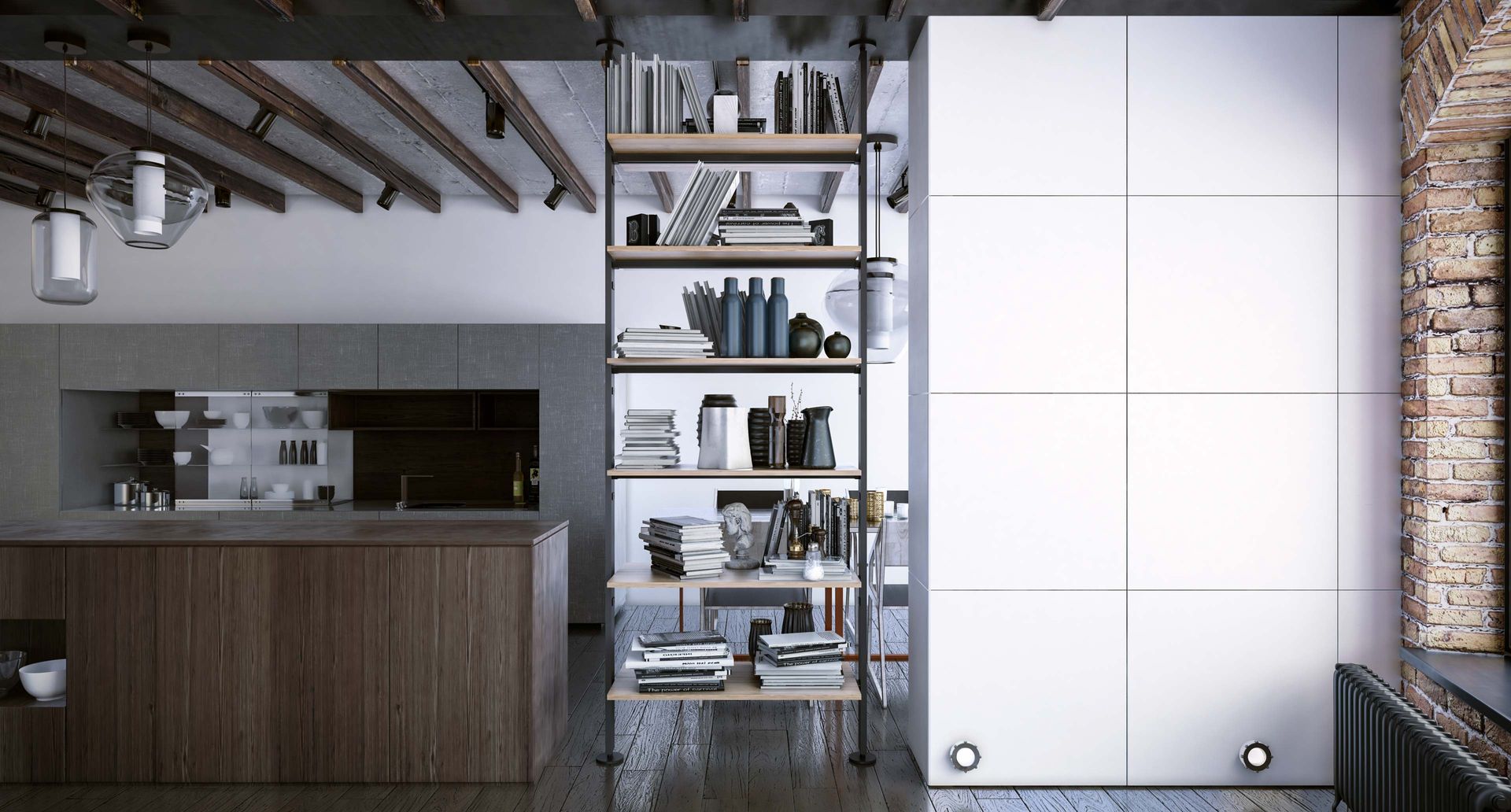 Vertical Line, Damiano Latini srl Damiano Latini srl Industrial style kitchen Aluminium/Zinc