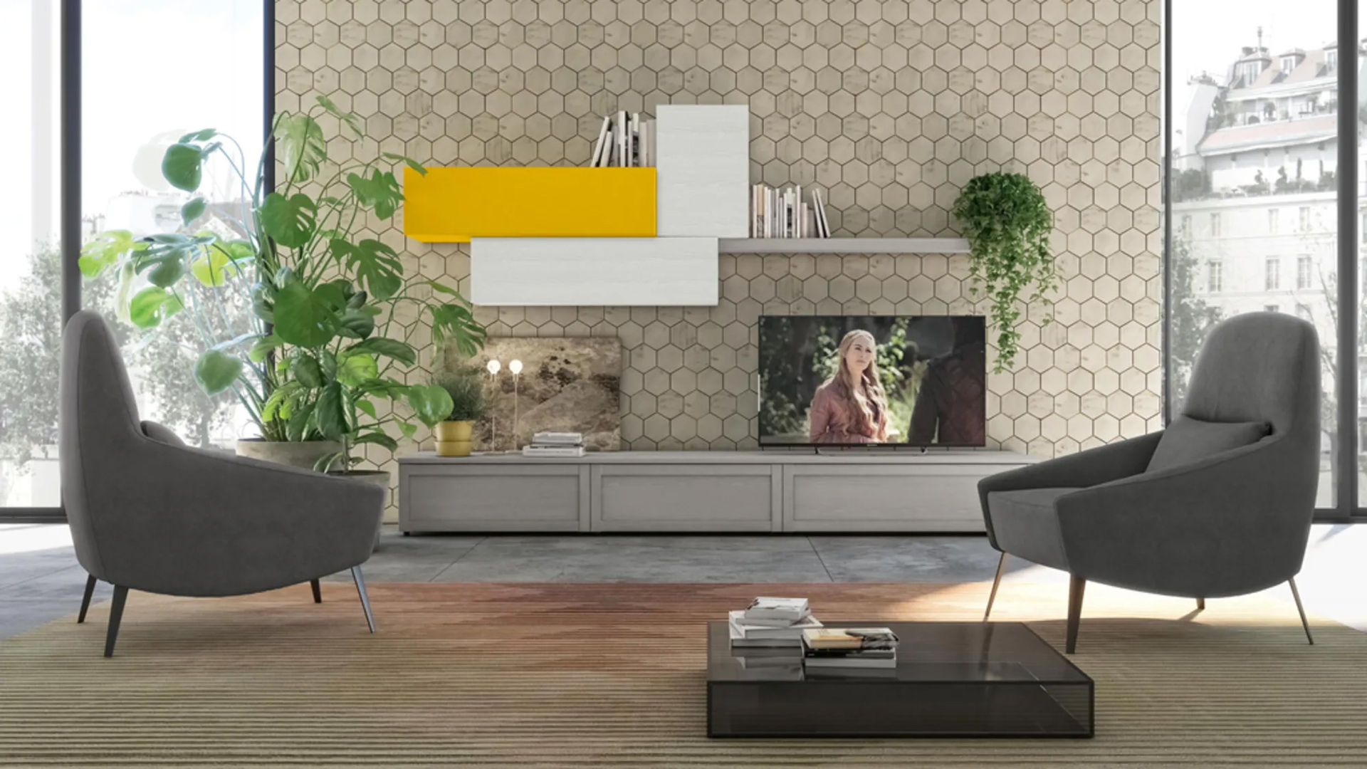 Soggiorni moderni design made in Italy, nuovimondi di Flli Unia snc nuovimondi di Flli Unia snc Living room