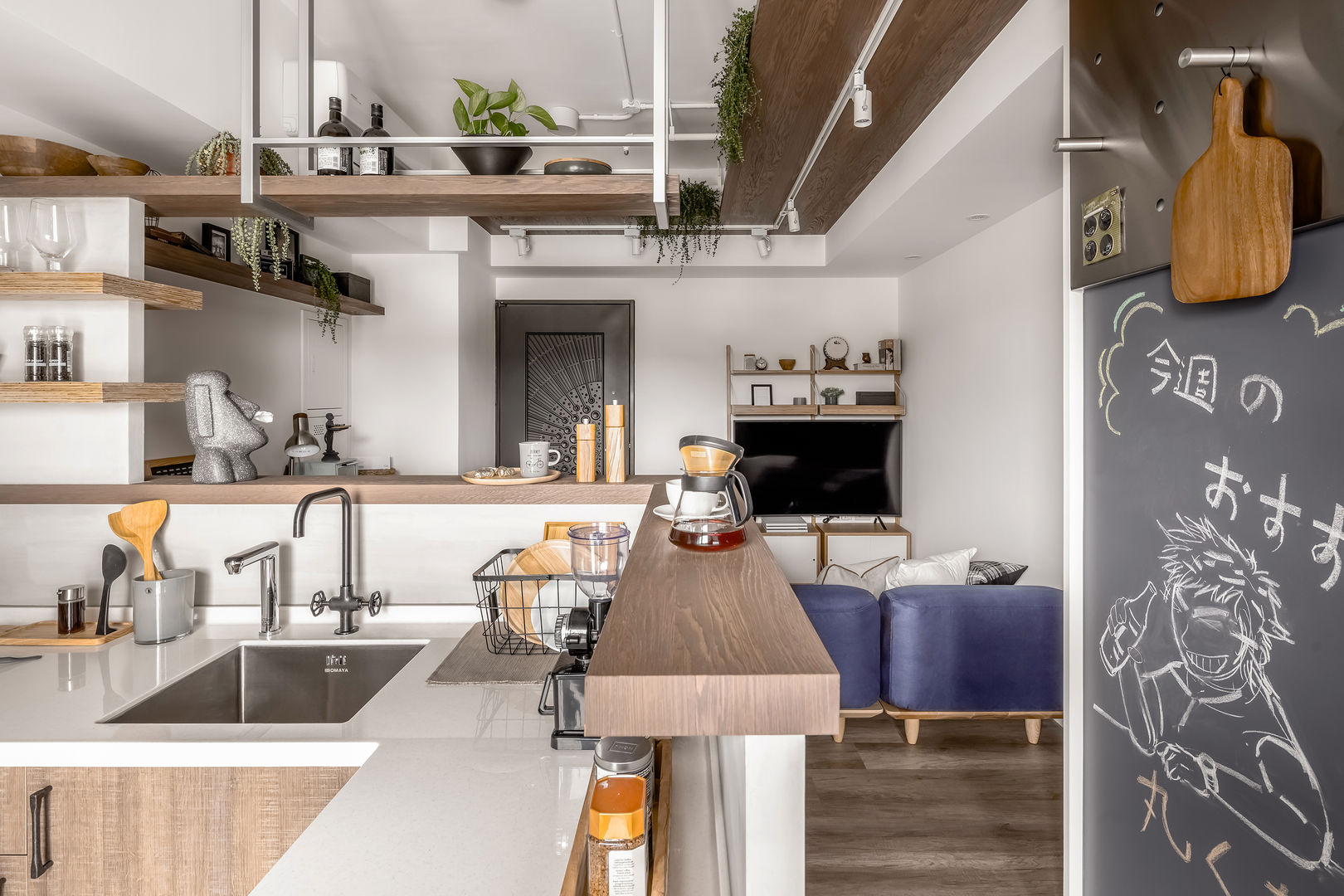 豆米屋, 寓子設計 寓子設計 스칸디나비아 주방