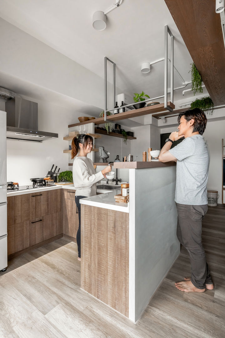 豆米屋, 寓子設計 寓子設計 北欧デザインの キッチン