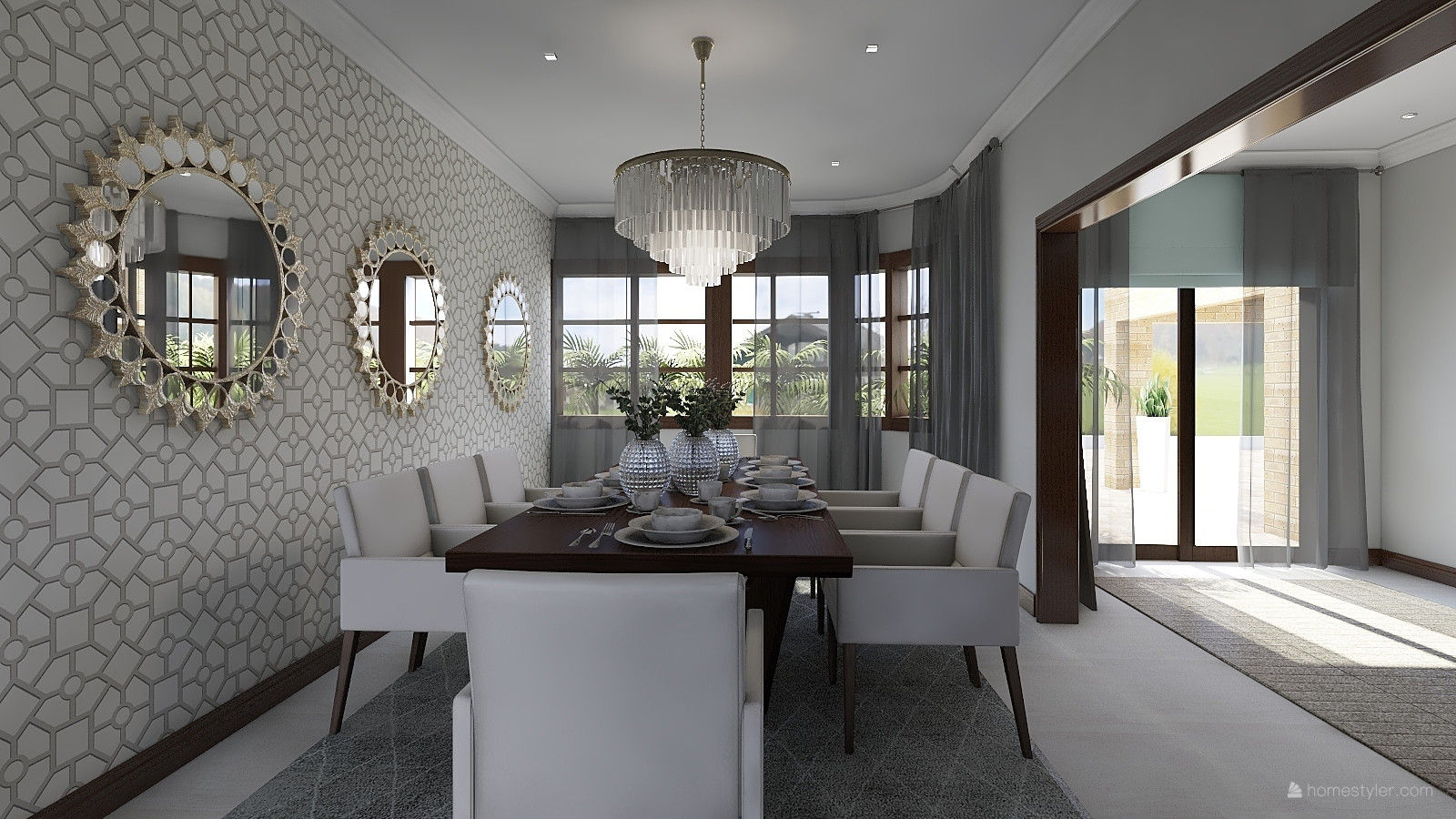 CKW Lifestyle : Classic Monaco Dining room , CKW Lifestyle Associates PTY Ltd CKW Lifestyle Associates PTY Ltd Їдальня Дерево Дерев'яні Стільці та лавки