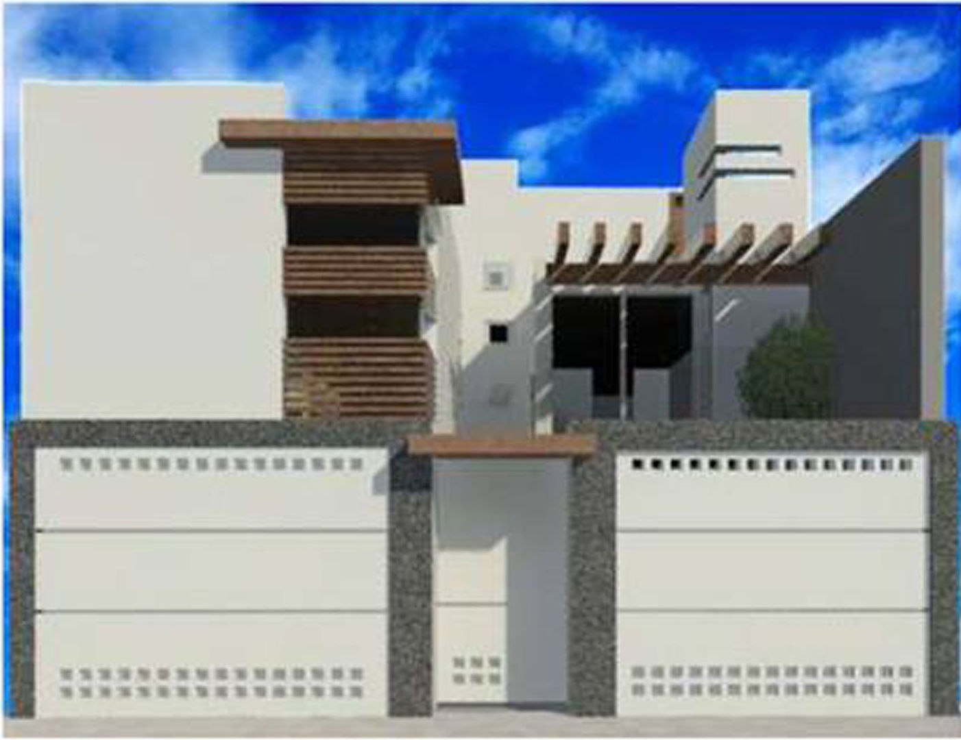 proyecto y render 8 AM INGENIERIA Casas de estilo minimalista