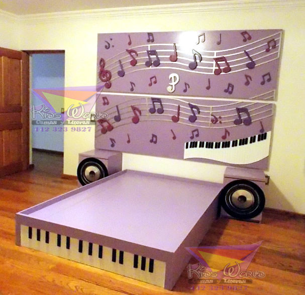 Literas y muebles juveniles, Kids World- Recamaras, literas y muebles para niños Kids World- Recamaras, literas y muebles para niños 클래식스타일 아이방 엔지니어드 우드 퍼플 / 바이올렛 침대 & 유아용 침대