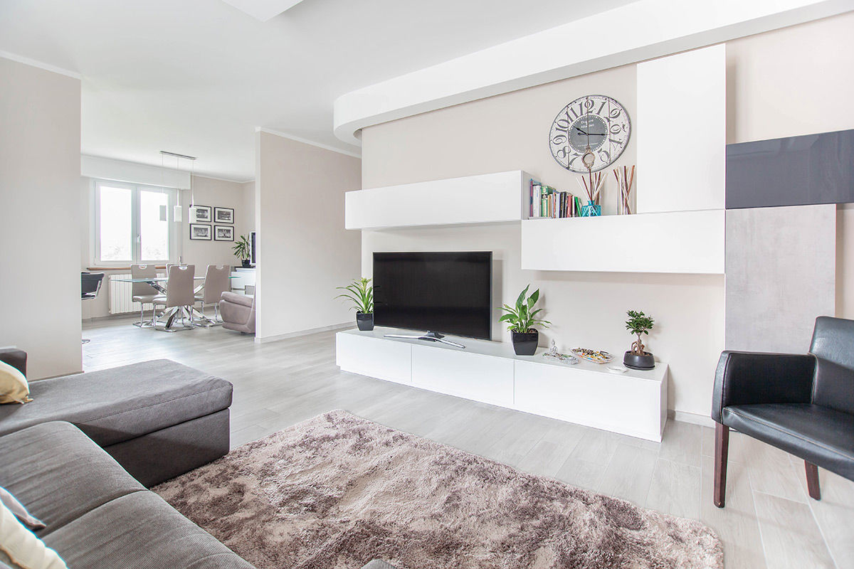 Ristrutturazione appartamento di 100 mq a Bariano, Bergamo, Facile Ristrutturare Facile Ristrutturare Living room