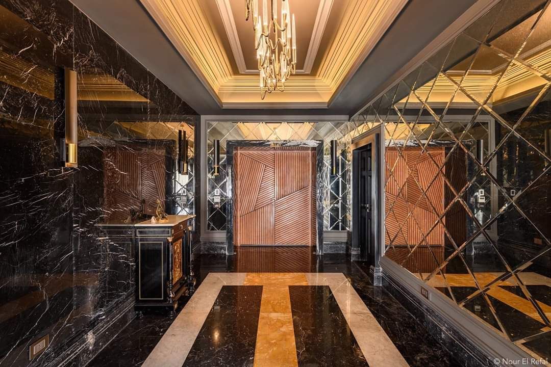 دوبليكس فى التجمع الخامس, lifestyle_interiordesign lifestyle_interiordesign Classic style corridor, hallway and stairs