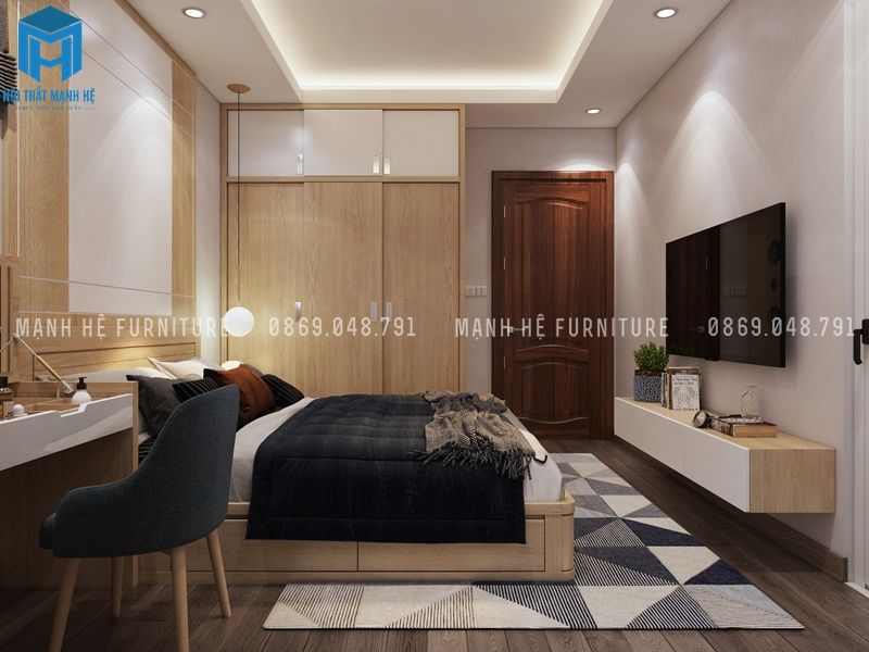 Designer , Công ty Cổ Phần Nội Thất Mạnh Hệ Công ty Cổ Phần Nội Thất Mạnh Hệ Small bedroom MDF