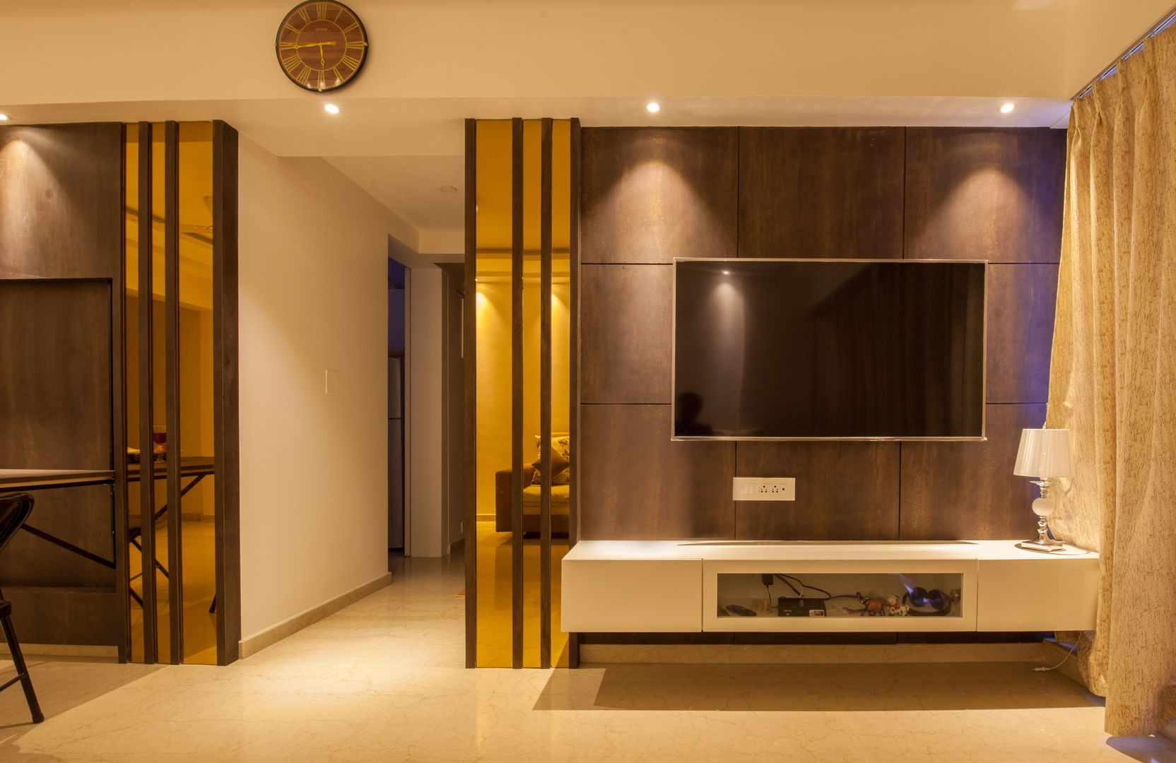1 BHK residence., Sagar Shah Architects Sagar Shah Architects Minimalist living room