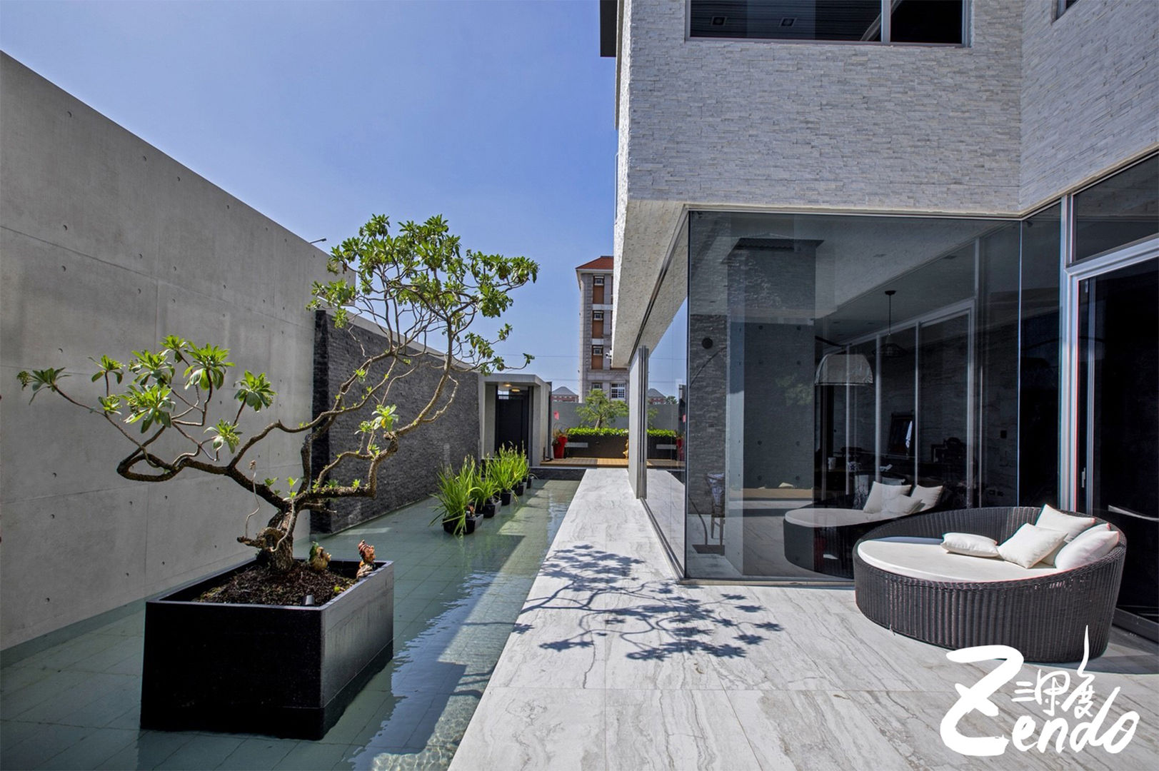 層峰, Zendo 深度空間設計 Zendo 深度空間設計 Jardines modernos: Ideas, imágenes y decoración