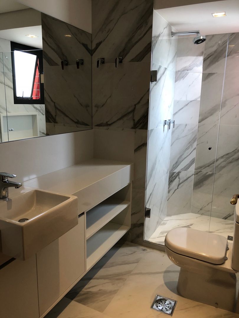 Reforma Apartamento | Moema | 2018, ABBITÁ arquitetura ABBITÁ arquitetura Ванна кімната
