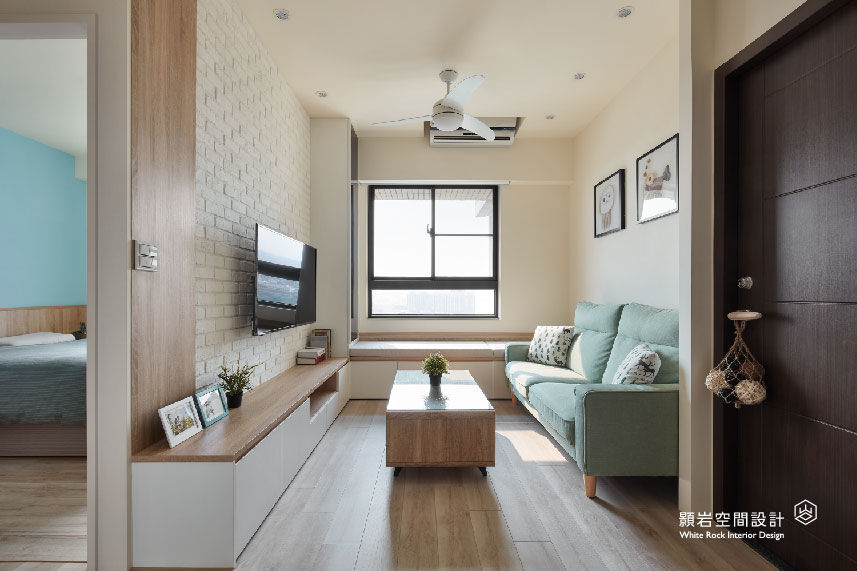 新北市 板橋區 葉公館, 顥岩空間設計 顥岩空間設計 Scandinavian style living room