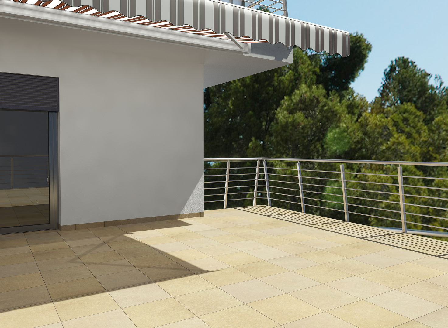 Diseño 3d terraza Glancing EYE - Modelado y diseño 3D