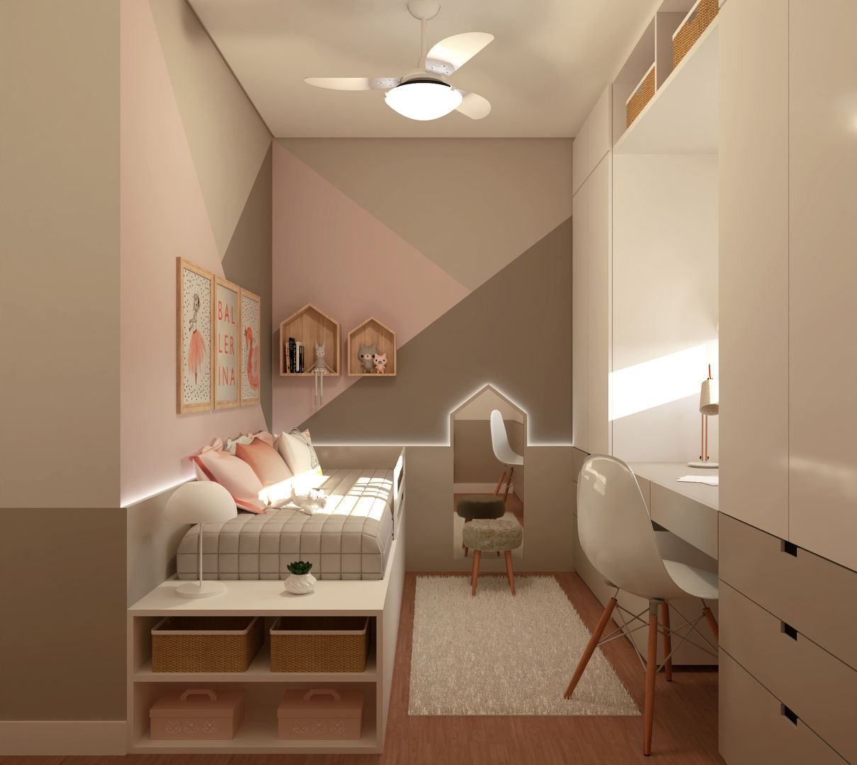 Quarto infantil | Apartamento AR Aizelli Arquitetura Quartos das meninas bailarina