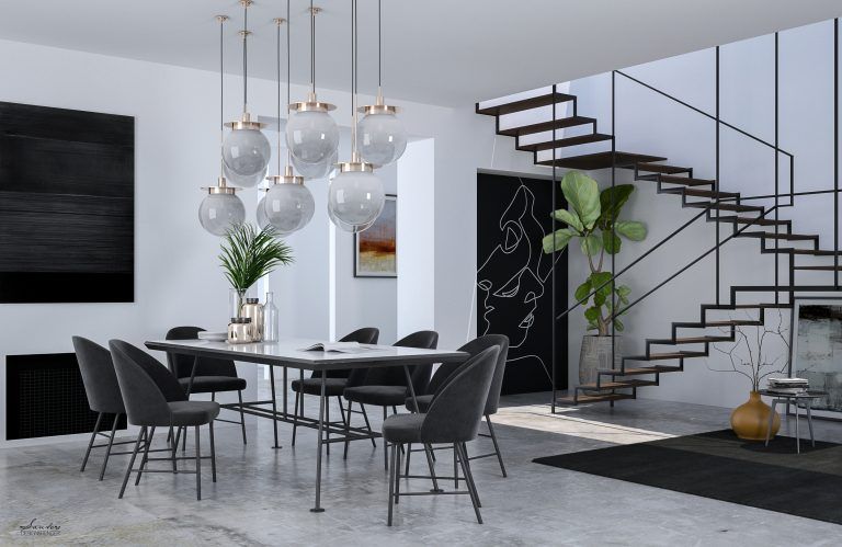NOIR - 3D project, Santoro Design Render Santoro Design Render Living room
