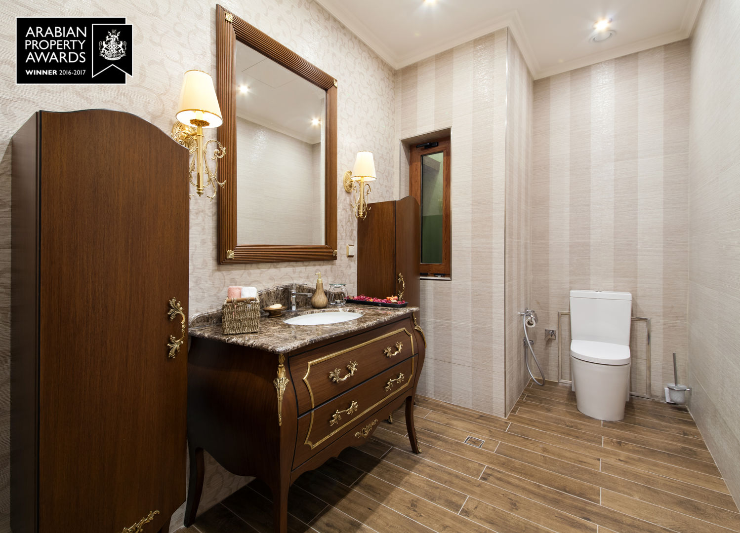 FF-Bathroom / Private Villa Sia Moore Archıtecture Interıor Desıgn Klassische Badezimmer Holz Holznachbildung sia moore,turnkey project,fit out contractor,architectural,luxury design,interior design,designer,design,classical design,best design,perfect,amazing