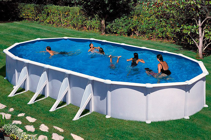 Comprar piscinas de acero desmontables Barcelona, Outlet Piscinas Outlet Piscinas Gartenpool Eisen/Stahl