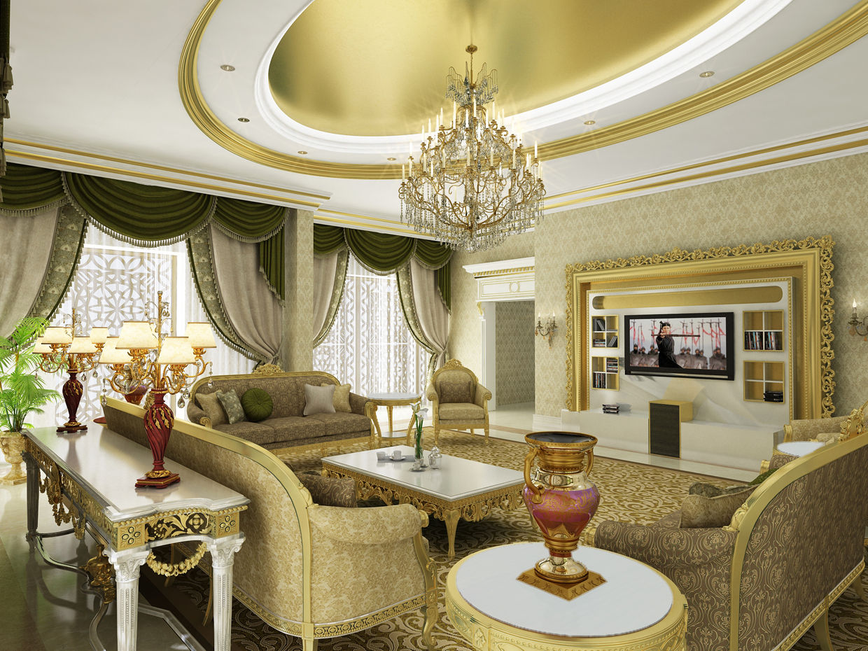 Living Room -1 / Pearl Palace Sia Moore Archıtecture Interıor Desıgn غرفة المعيشة خشب نقي Multicolored new concept design,art design