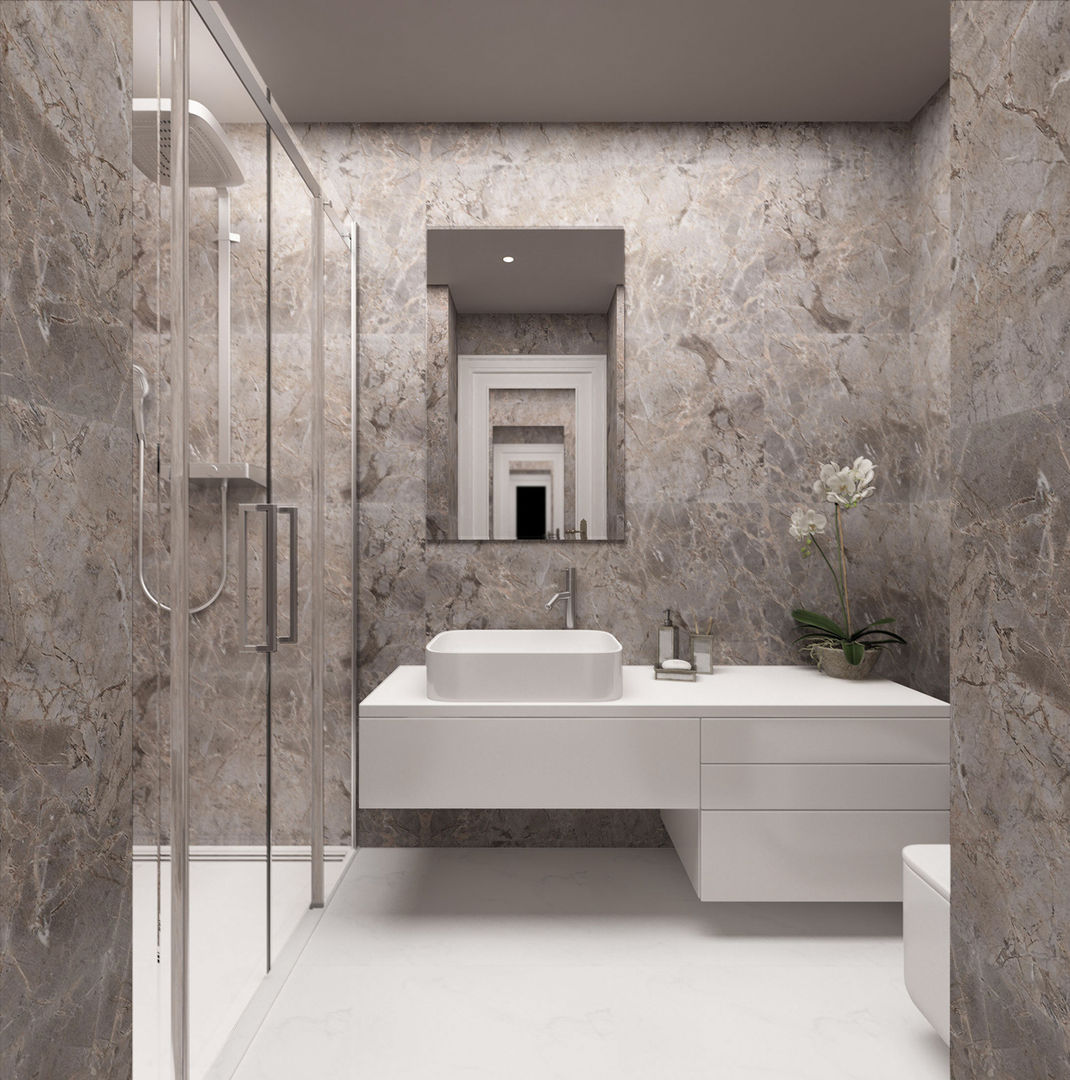 Bathroom / Hayat Villas Sia Moore Archıtecture Interıor Desıgn Bagno moderno Ceramica interior,colour decoration