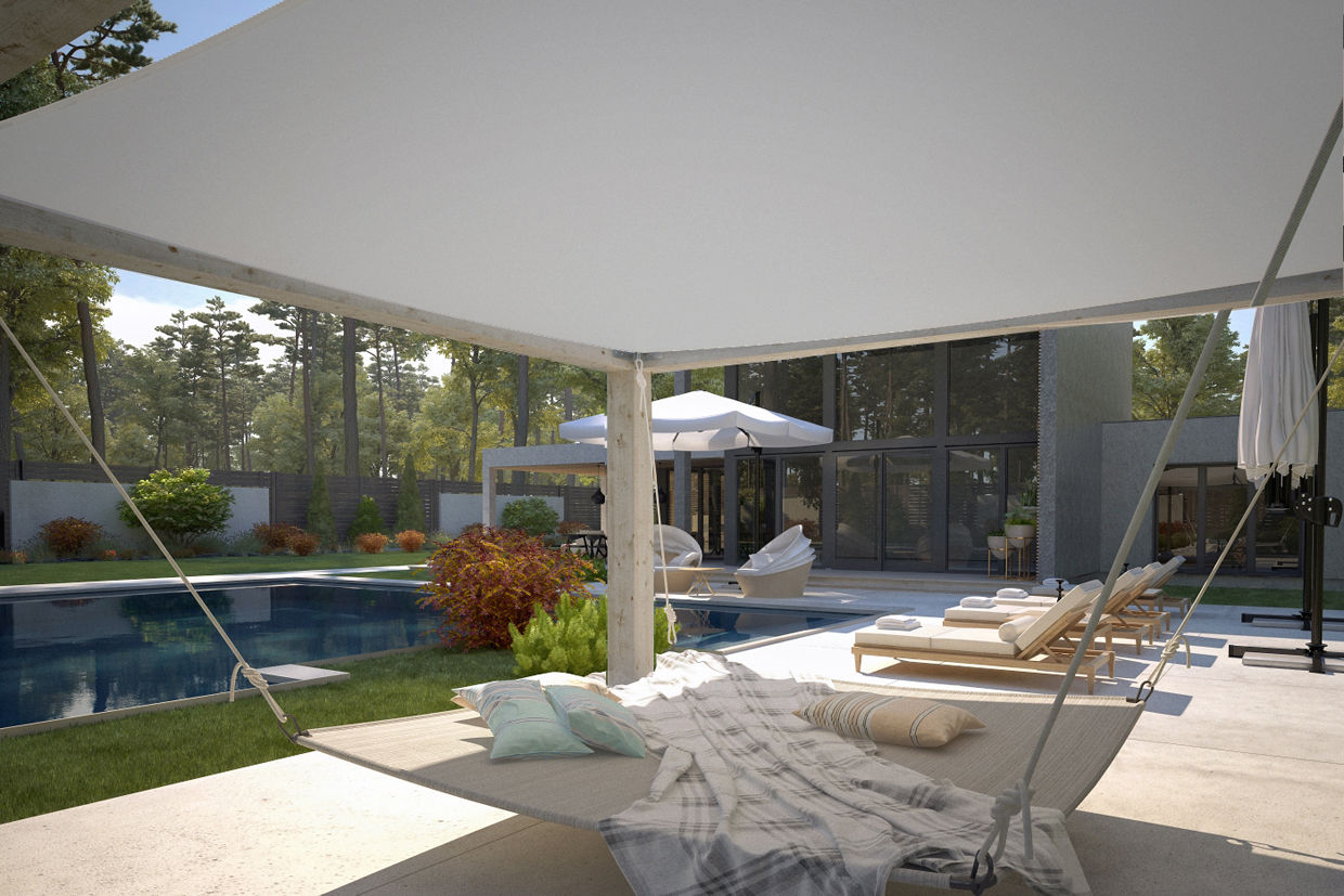 Swimming Pool / Kaş Villa Sia Moore Archıtecture Interıor Desıgn Halaman depan Keramik fitout contractor,turnkey project