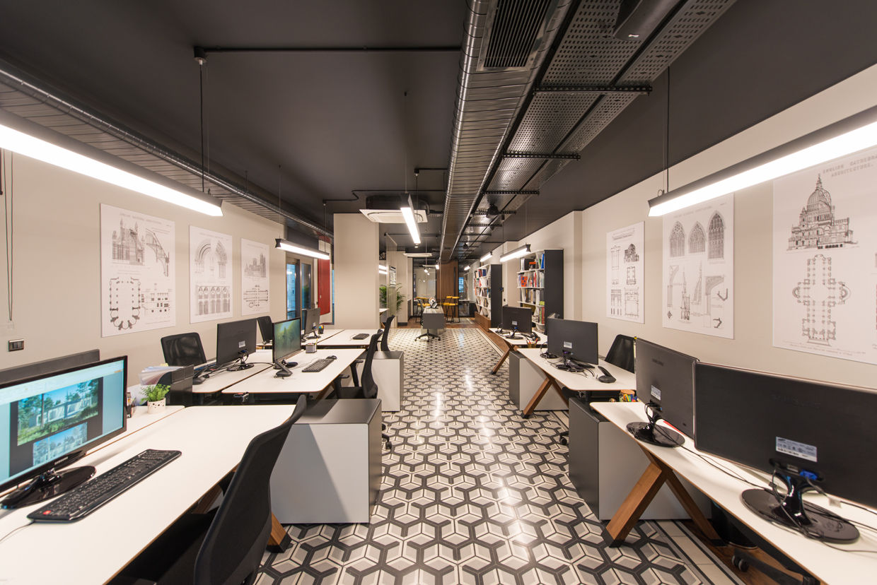 Design Office / Sia Moore Head Office Sia Moore Archıtecture Interıor Desıgn Powierzchnie handlowe Ceramiczny Biurowce