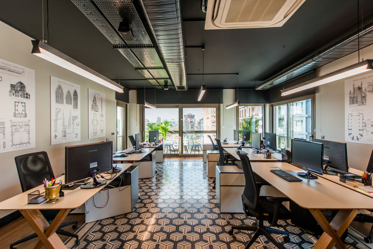 Office / Sia Moore Head Office Sia Moore Archıtecture Interıor Desıgn مساحات تجارية معدن شركات