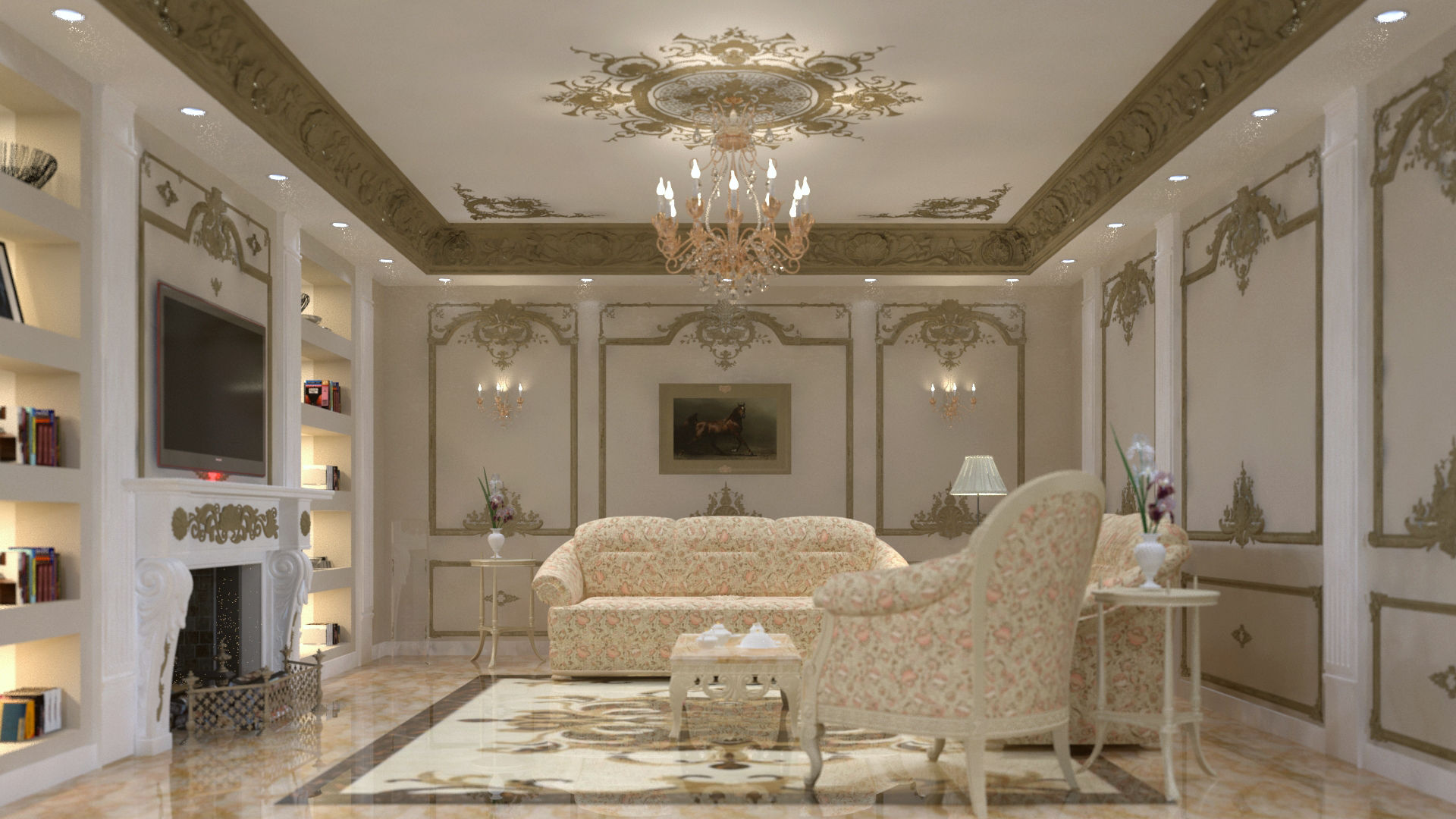 شقه فى الشيخ زايد, lifestyle_interiordesign lifestyle_interiordesign غرفة المعيشة معيشه,كلاسيك,classic,interior,living