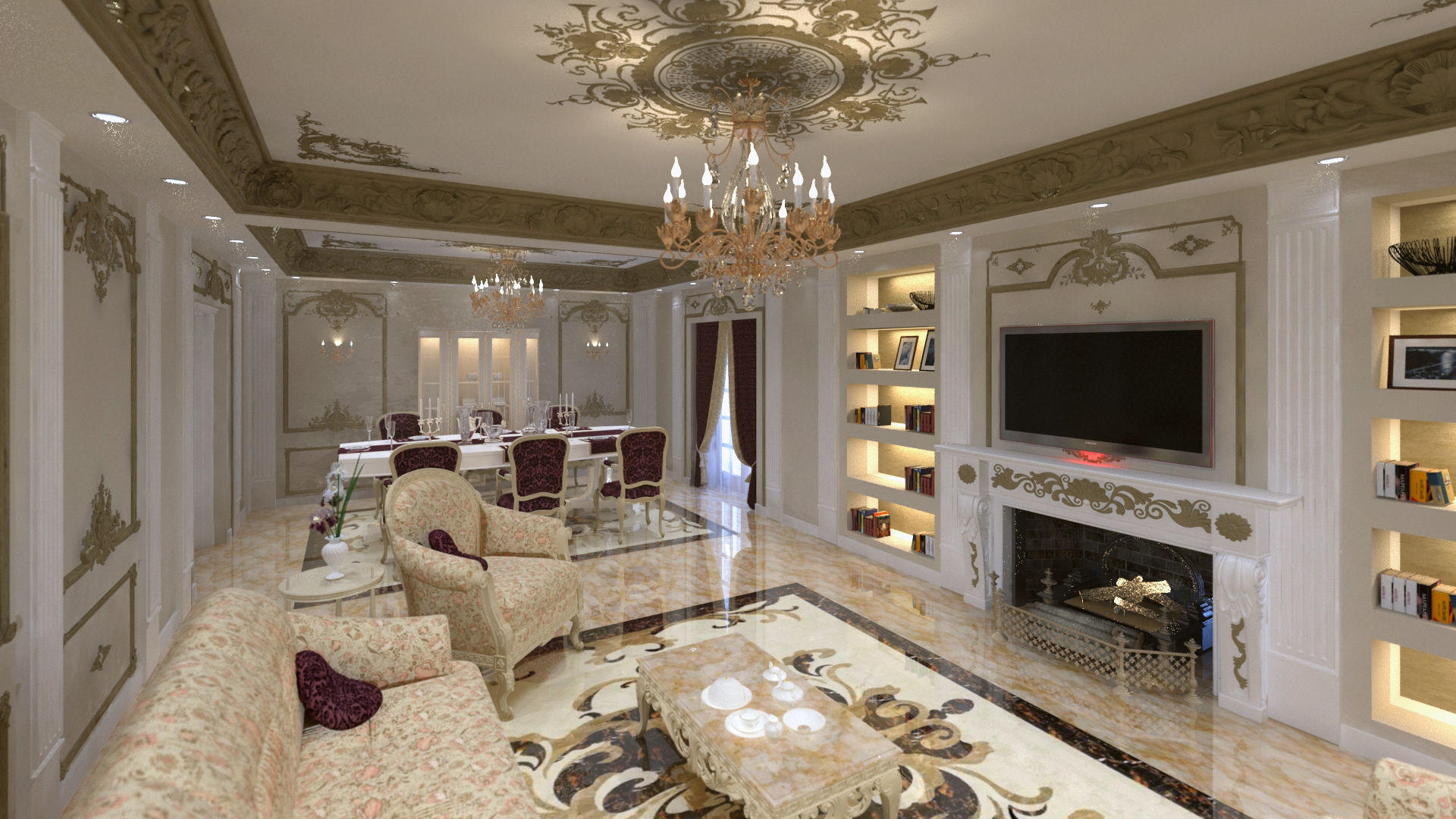 شقه فى الشيخ زايد, lifestyle_interiordesign lifestyle_interiordesign Klassische Wohnzimmer