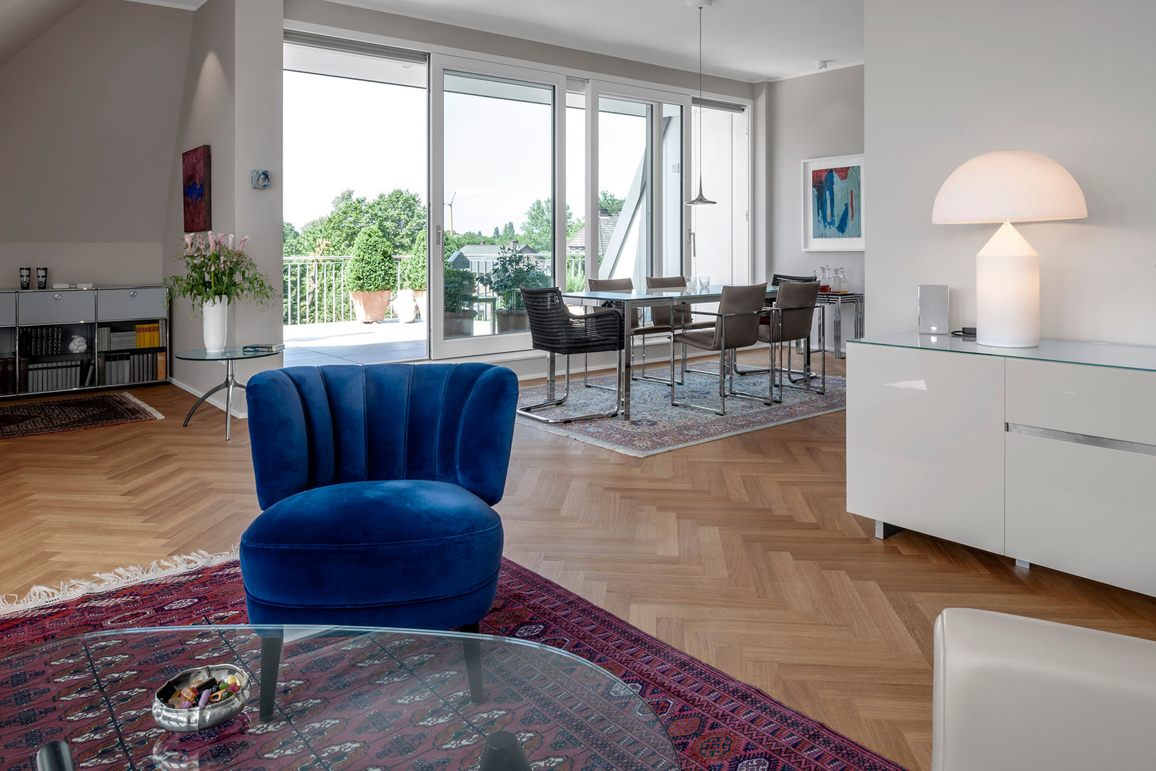 'Sechs Richtige' - Traditionelles Mehrfamilienhaus in Münster, mit 6 Wohneinheiten, Hilger Architekten Hilger Architekten Classic style living room Textile Amber/Gold Sofas & armchairs