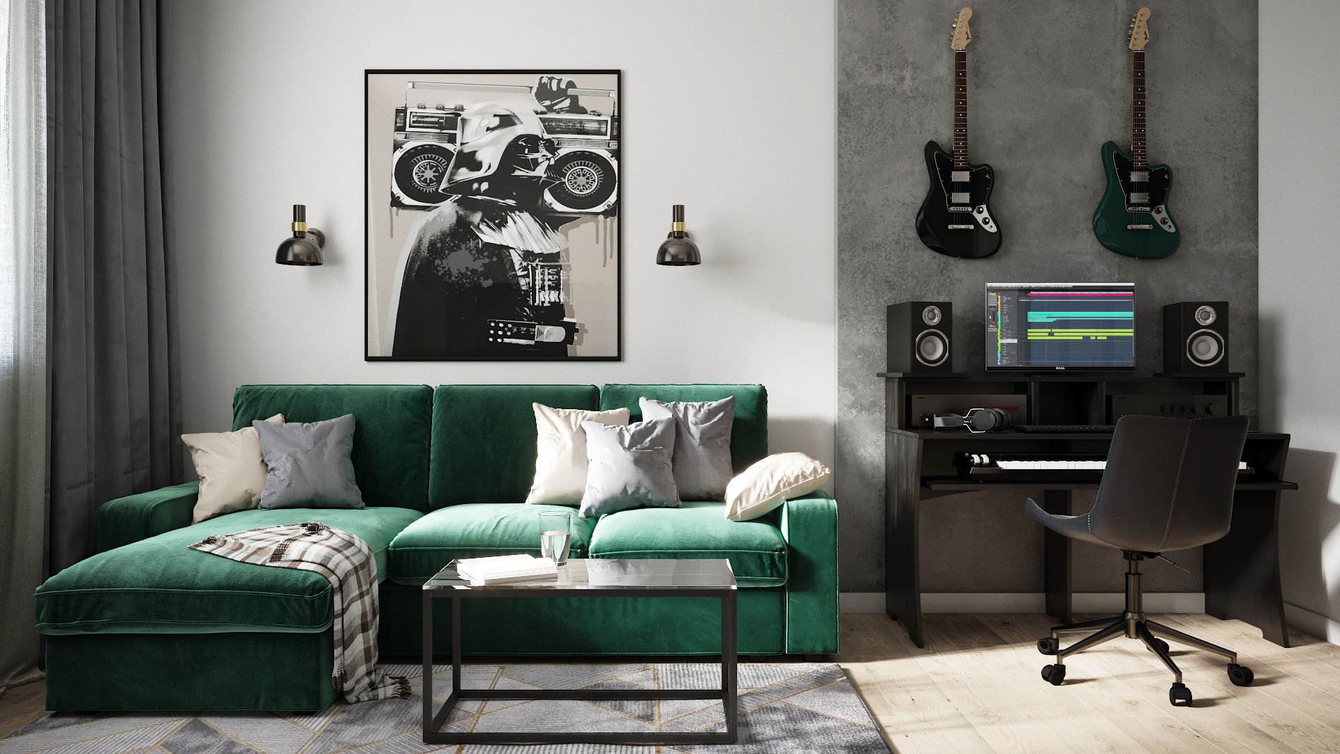 Королёв. Дизайн проект для Дарта Вейдра), Levitorria Levitorria Modern living room