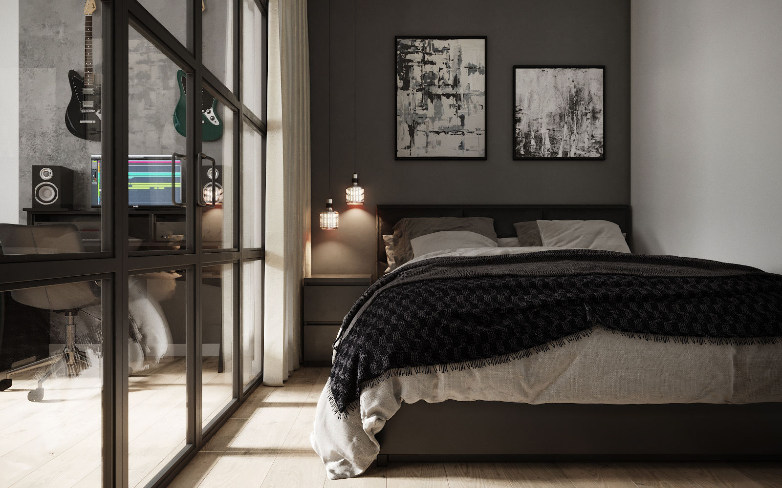 Королёв. Дизайн проект для Дарта Вейдра), Levitorria Levitorria Modern Bedroom