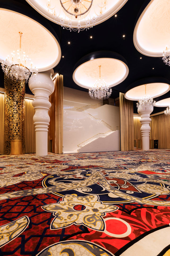 Moonstone Ballroom Stairs / Mondrian Doha Sia Moore Archıtecture Interıor Desıgn Spazi commerciali Ferro / Acciaio Hotel