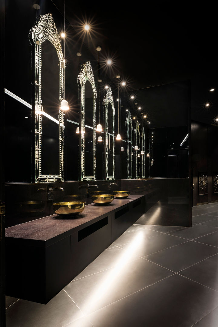 Restroom / Mondrian Doha Sia Moore Archıtecture Interıor Desıgn Commercial spaces Marble Hotels