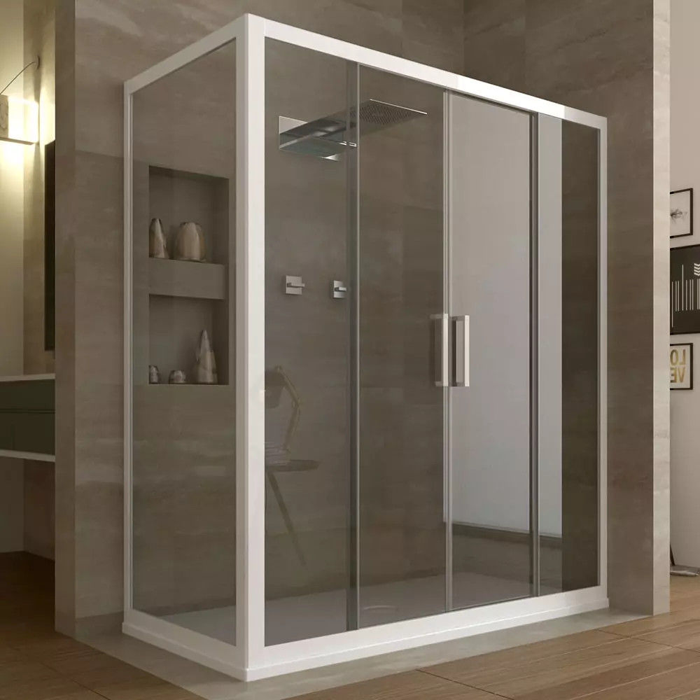 Box Doccia Angolari, GiordanoShop GiordanoShop Modern bathroom Glass Bathtubs & showers