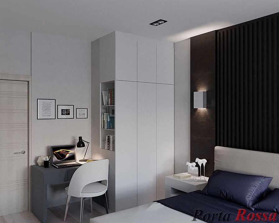 Квартира в ЖК "NEW YORK Concept House", Дизайн студія "Porta Rossa" Дизайн студія 'Porta Rossa' Modern style bedroom