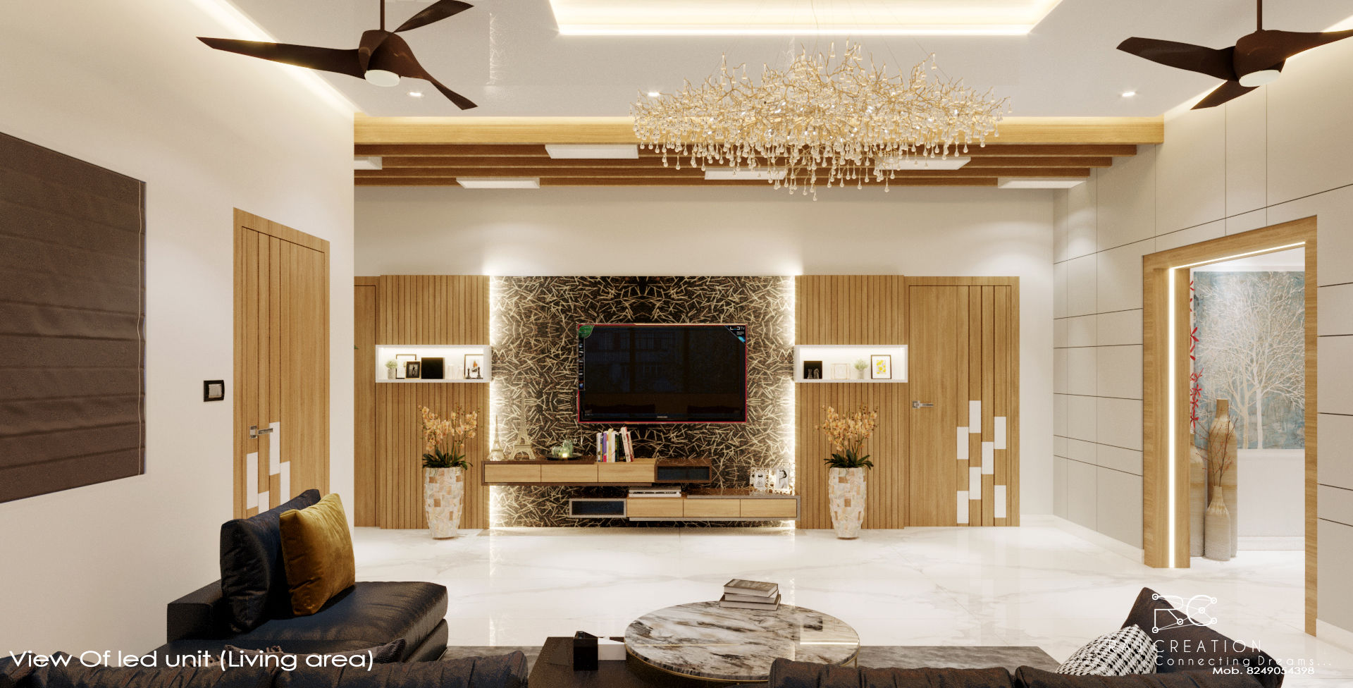 The modern Touche, Raj Creation Raj Creation Eclectic style living room