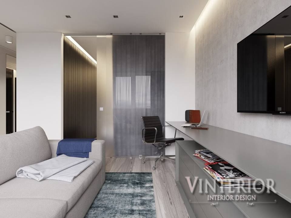 Gloria Park`s designed appartment, Vinterior - дизайн интерьера Vinterior - дизайн интерьера Nowoczesny salon