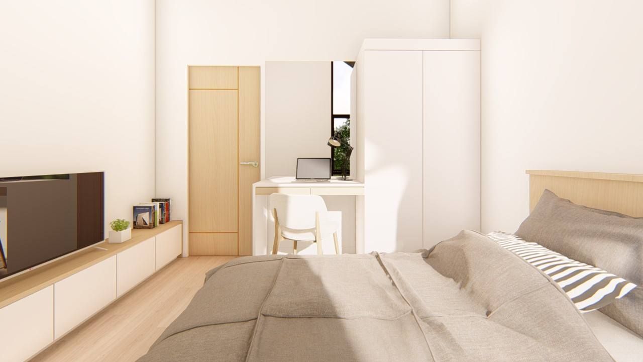 2-Storey Scandinavian-Inspired Residence, Structura Architects Structura Architects Small bedroom