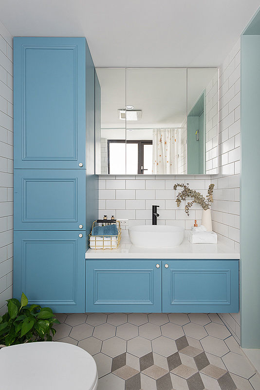 微甜莫蘭迪, 知域設計 知域設計 Scandinavian style bathroom