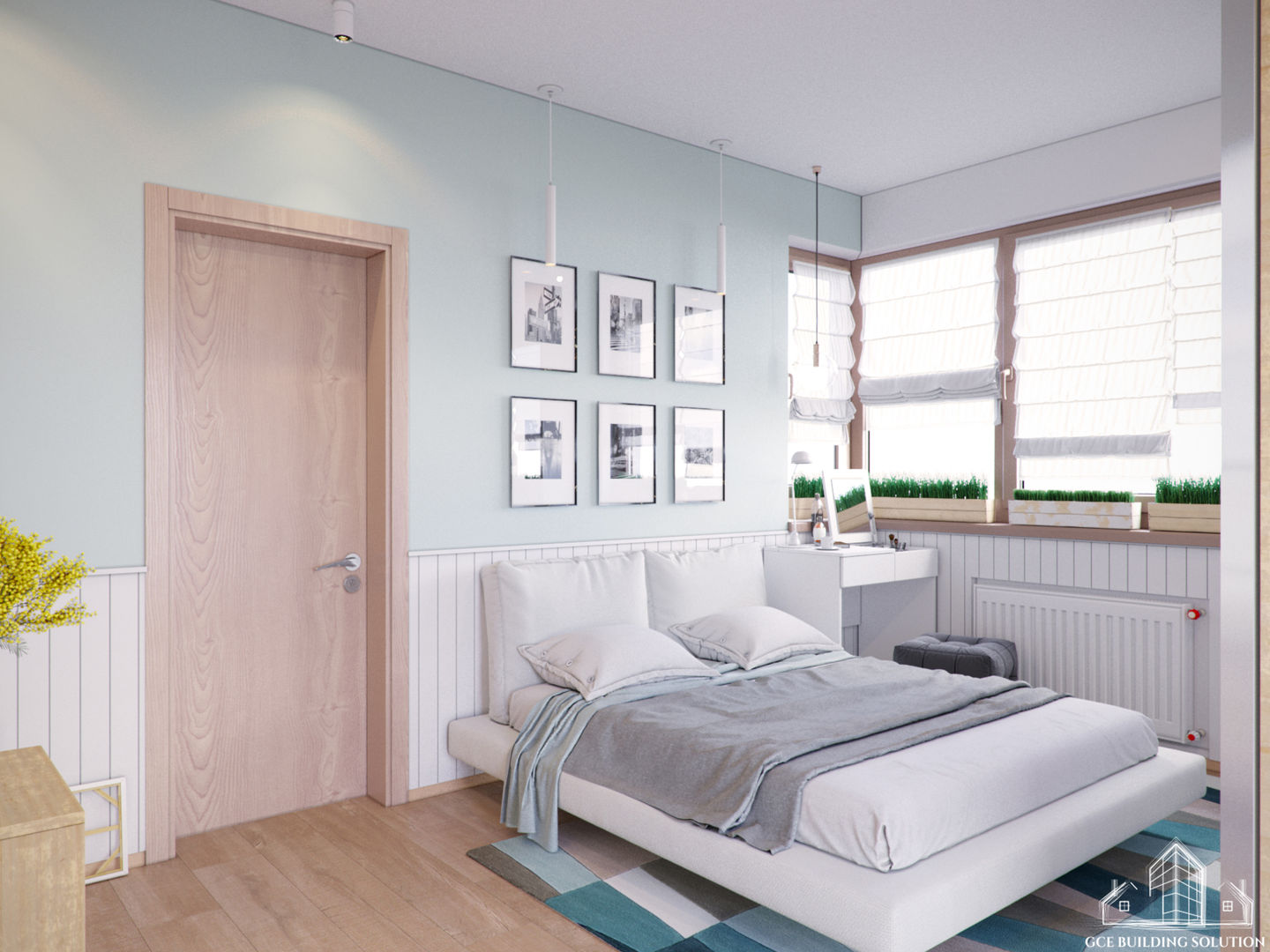 2kk/Prague 9, GCE Building Solution s.r.o. GCE Building Solution s.r.o. Bedroom