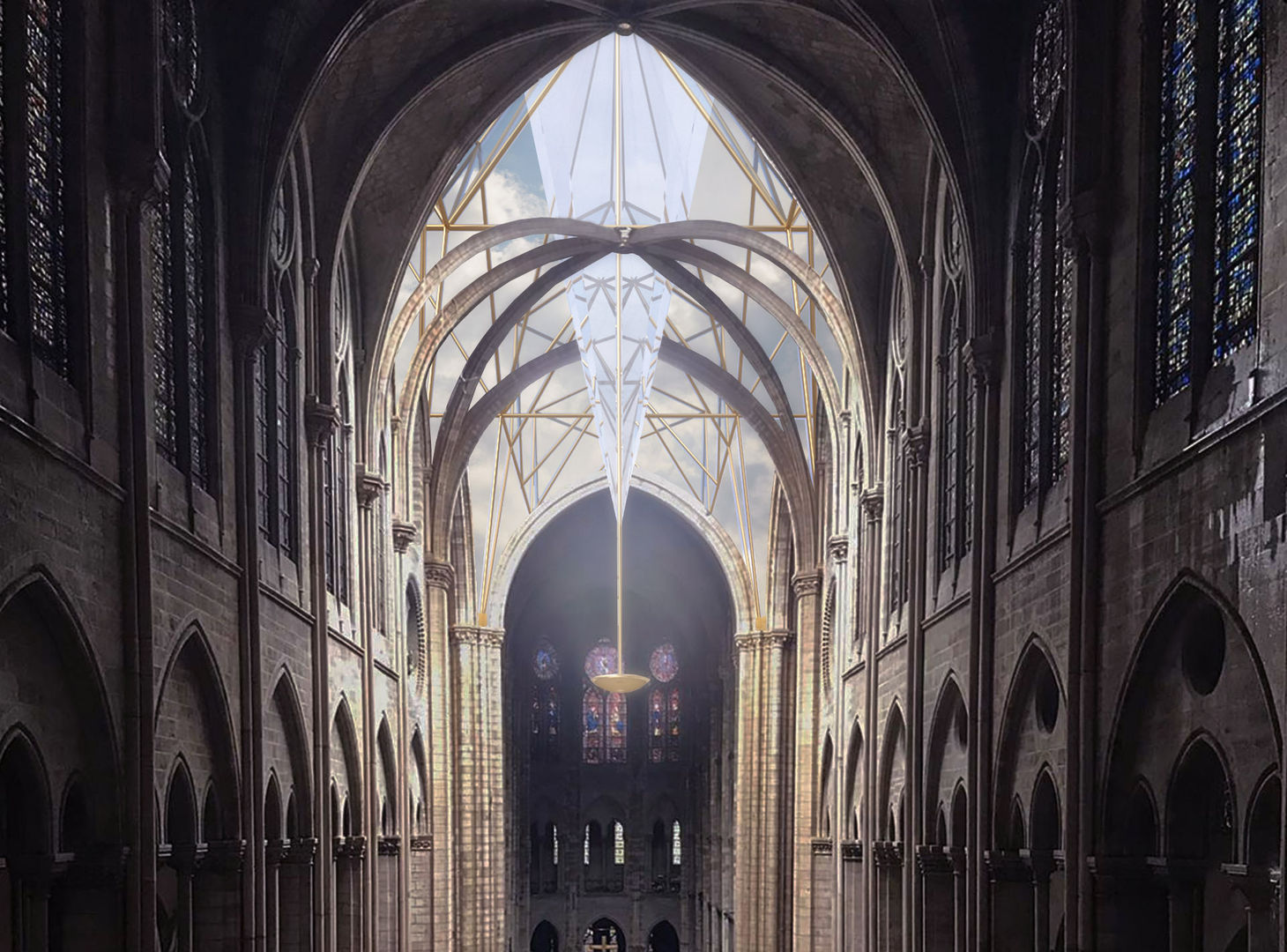 Rehabilitación de la cubierta de Notre-Dame en París, POA Estudio Arquitectura y Reformas en Córdoba POA Estudio Arquitectura y Reformas en Córdoba 商業空間 ガラス 美術館・博物館