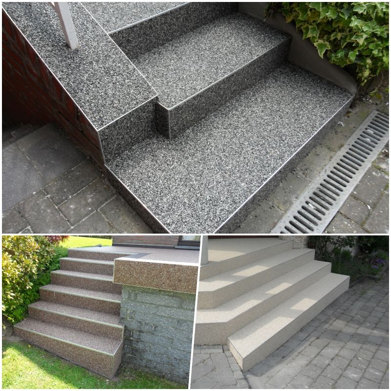 Außentreppen aus einem Marmor Steinteppich, Steinteppich der Balkon & Terrassenbelag deutschlandweit Steinteppich der Balkon & Terrassenbelag deutschlandweit Stairs Stone