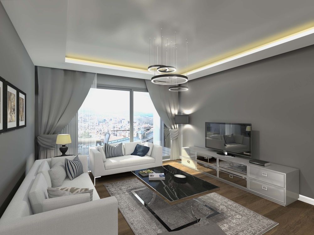 Loca Efes Projesi, Orby İnşaat Mimarlık Orby İnşaat Mimarlık Modern living room Concrete