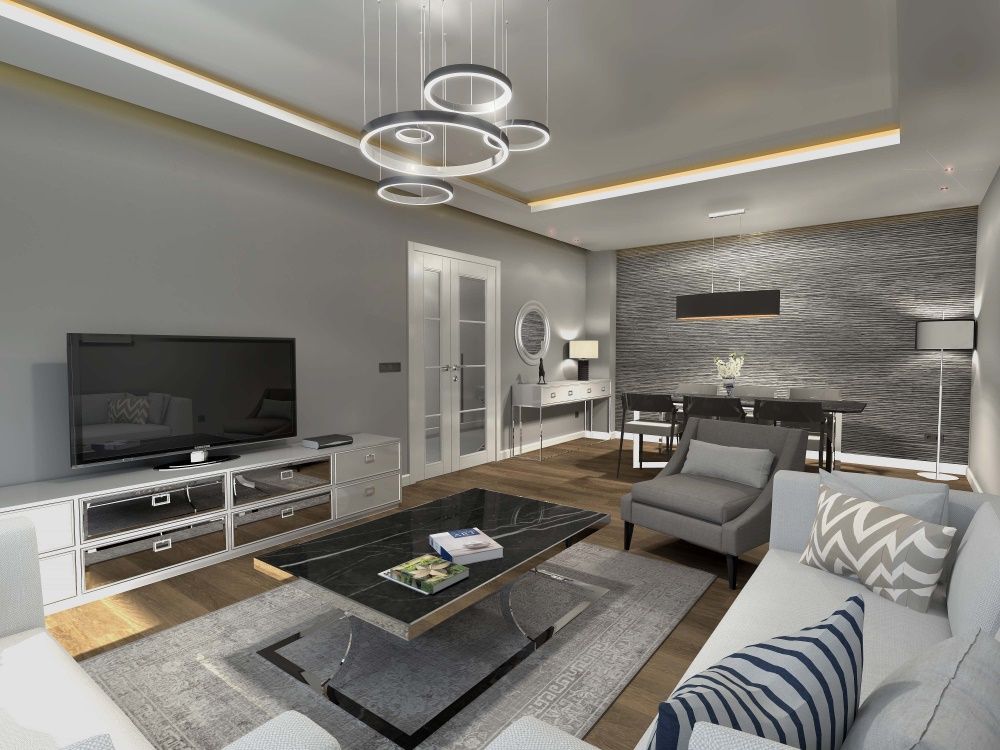 Loca Efes Projesi, Orby İnşaat Mimarlık Orby İnşaat Mimarlık Modern Living Room Concrete