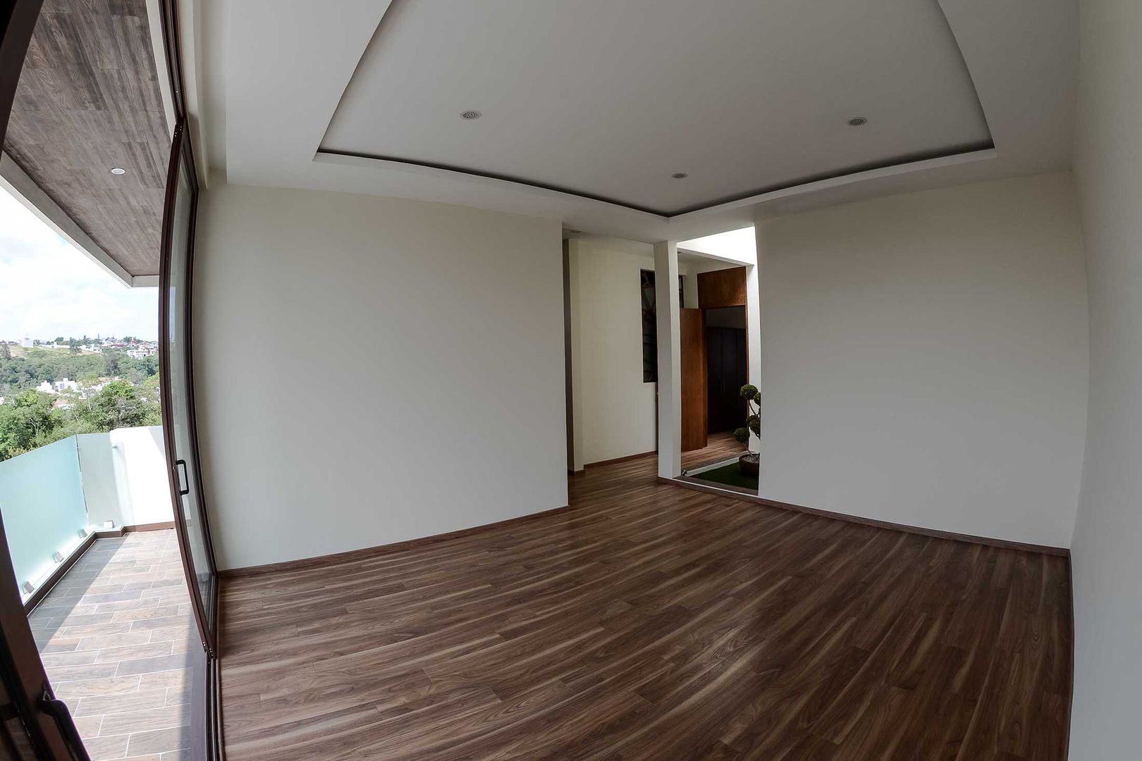 RECÁMARA GRUPO WALL ARQUITECTURA Y DISEÑO SA DE CV Dormitorios modernos Derivados de madera Transparente PLAFON,MADERA