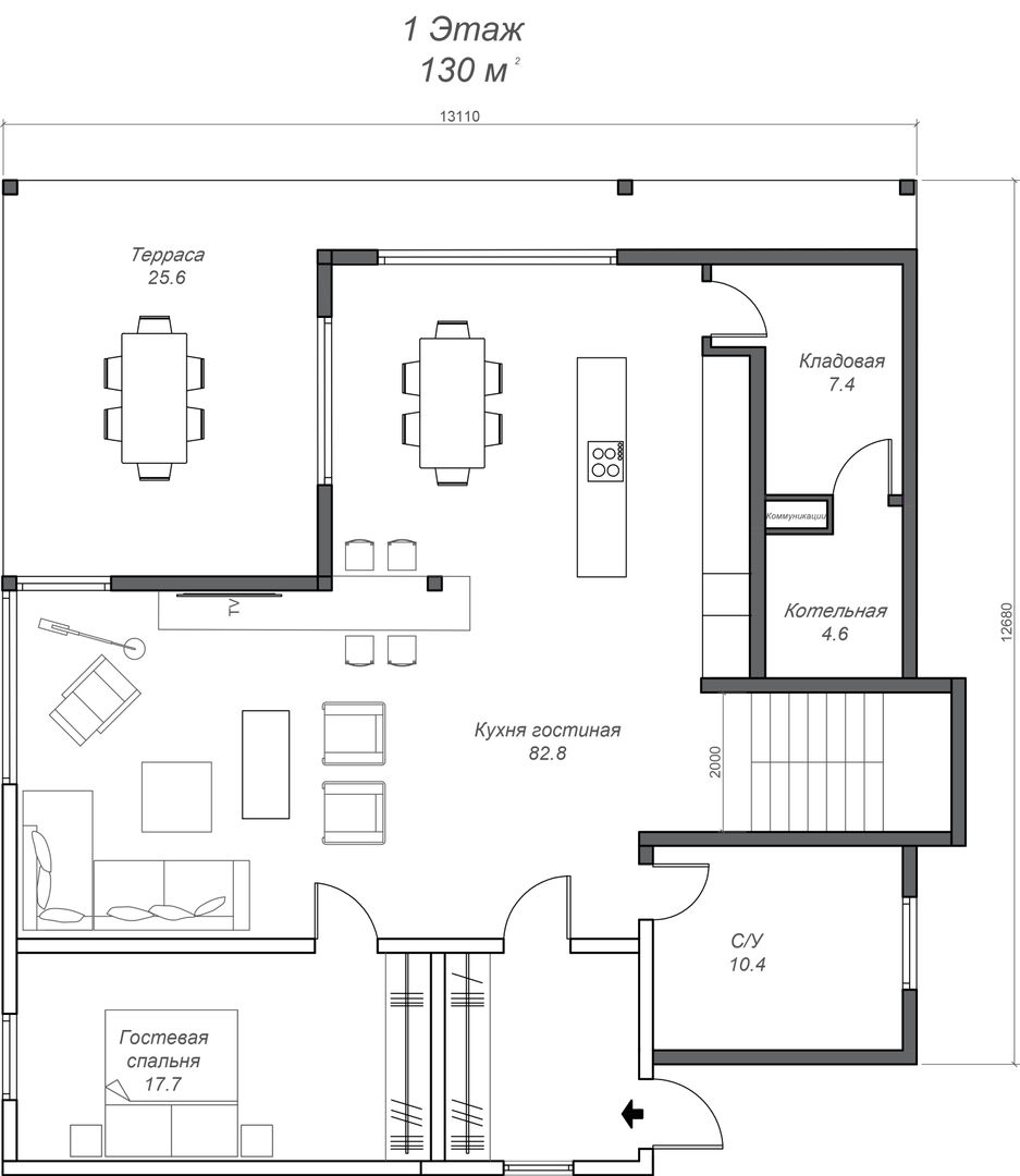 Проекты загородных домов и коттеджей до 6 млн рублей | homify