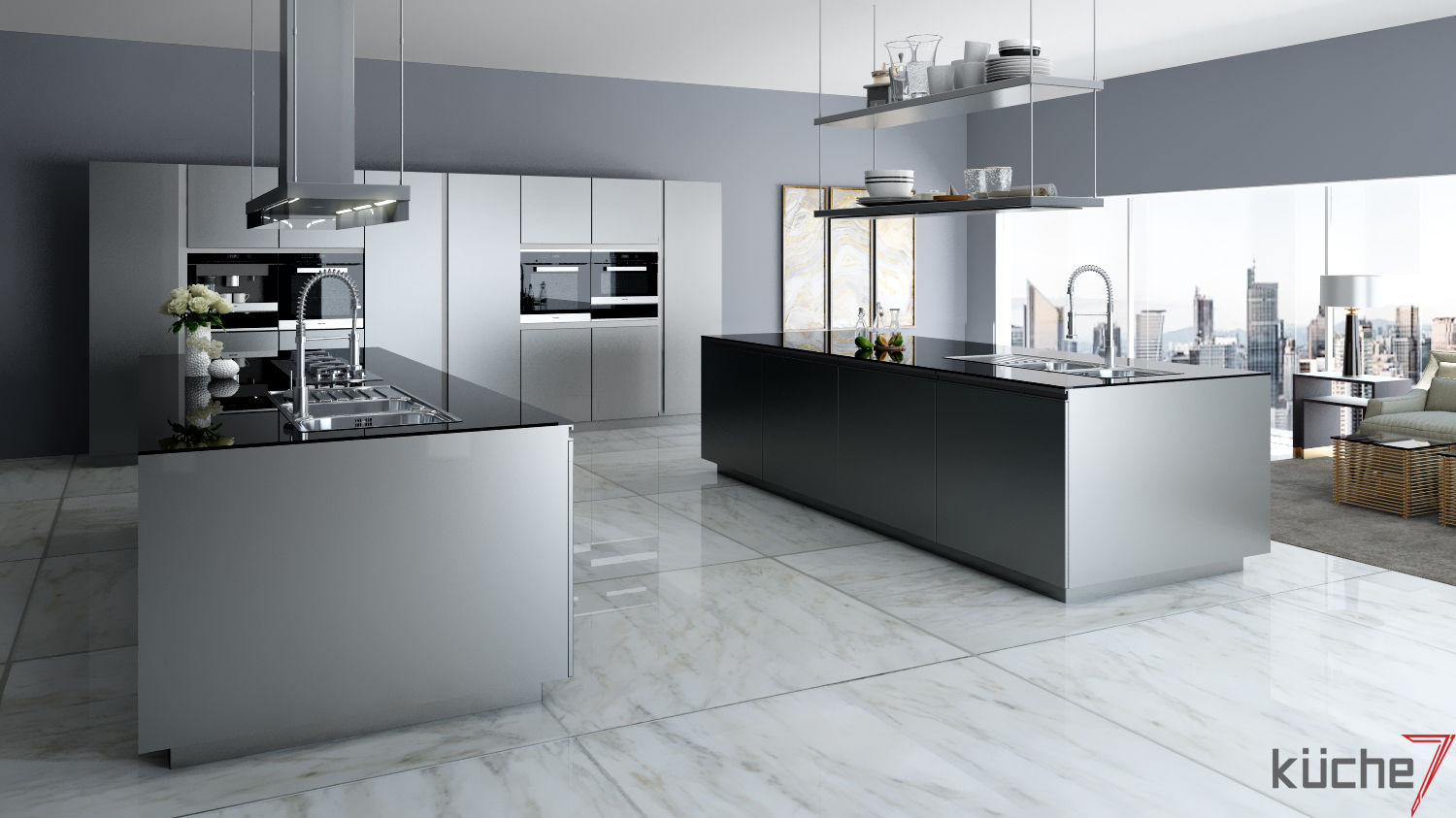 Luxury kitchens that outclasses all other kitchens you've seen, Küche7 Küche7 مطبخ حديد