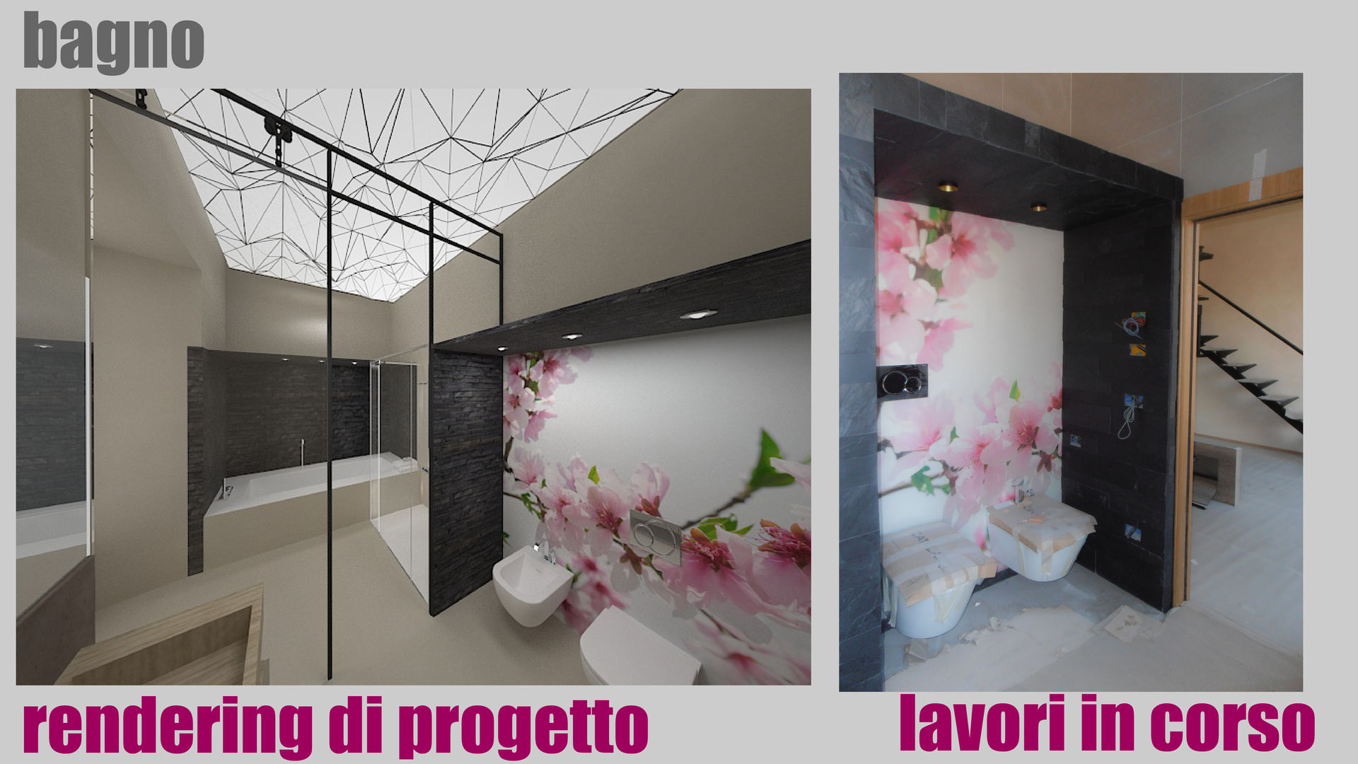 La casa nel bosco - work in progress, officinaleonardo officinaleonardo Modern Banyo