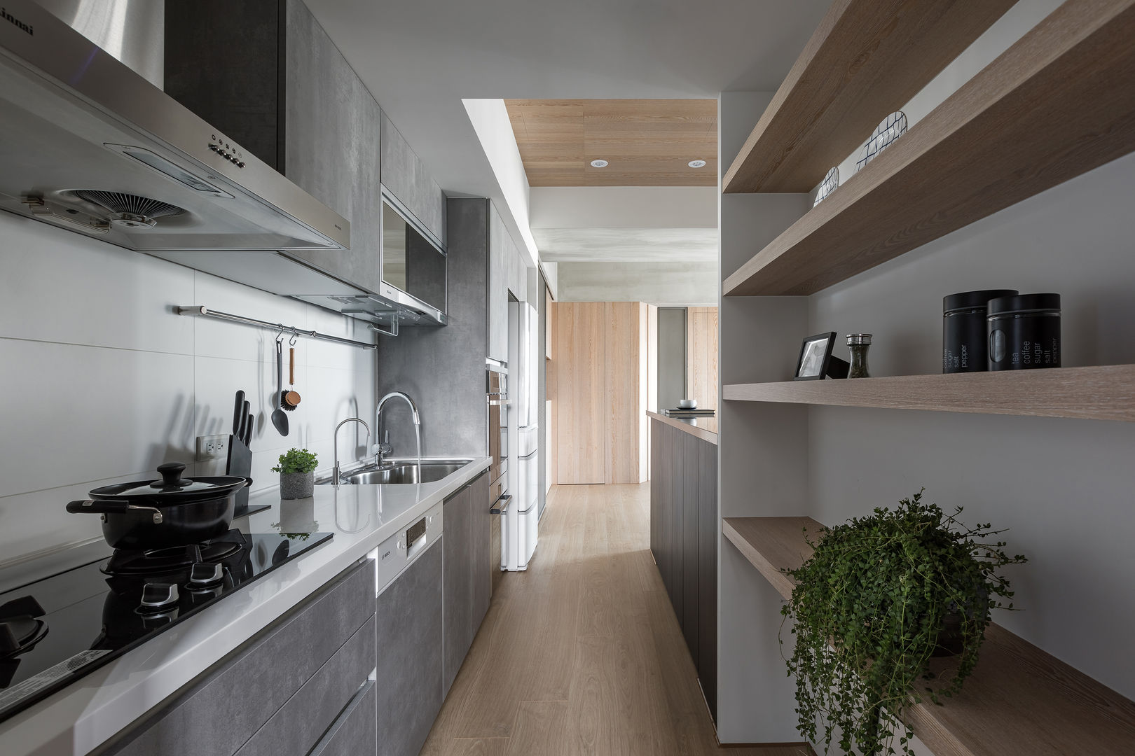 H°, 寓子設計 寓子設計 Scandinavian style kitchen