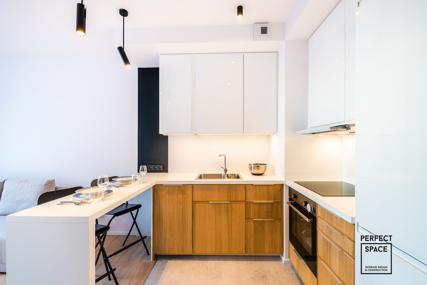 Mieszkanko dla dwojga, Perfect Space Perfect Space Cocinas minimalistas